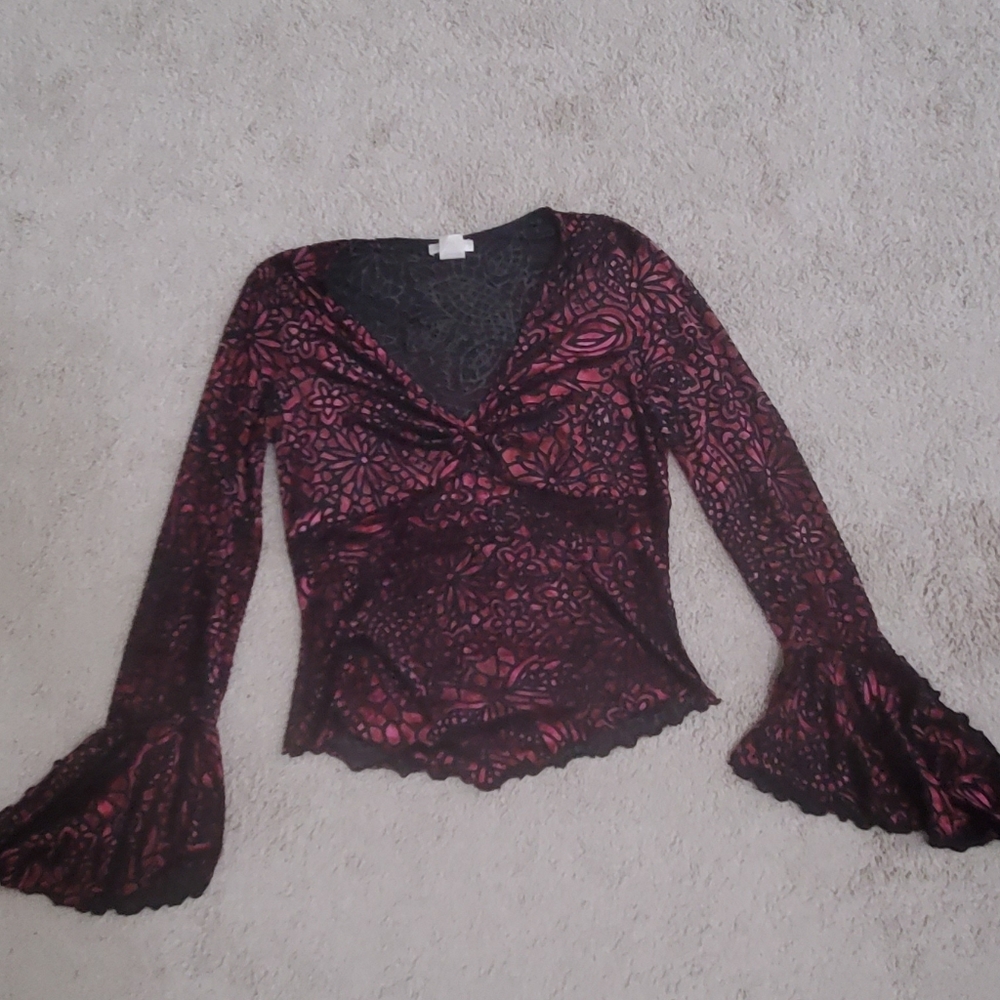 Velvet burnout top